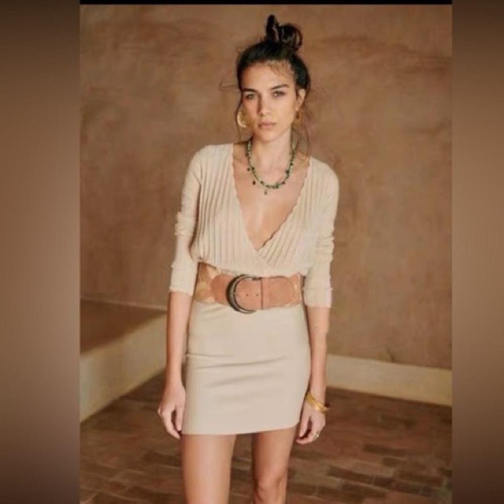 Sézane Cordelia Dress Sand Color